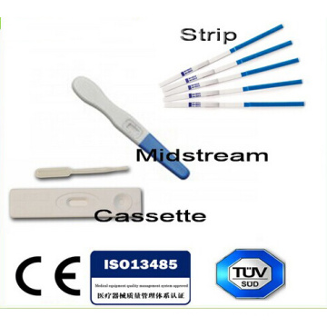 Cassette de test HCG de gonadotrophine chorionique humaine (XT-FL518)